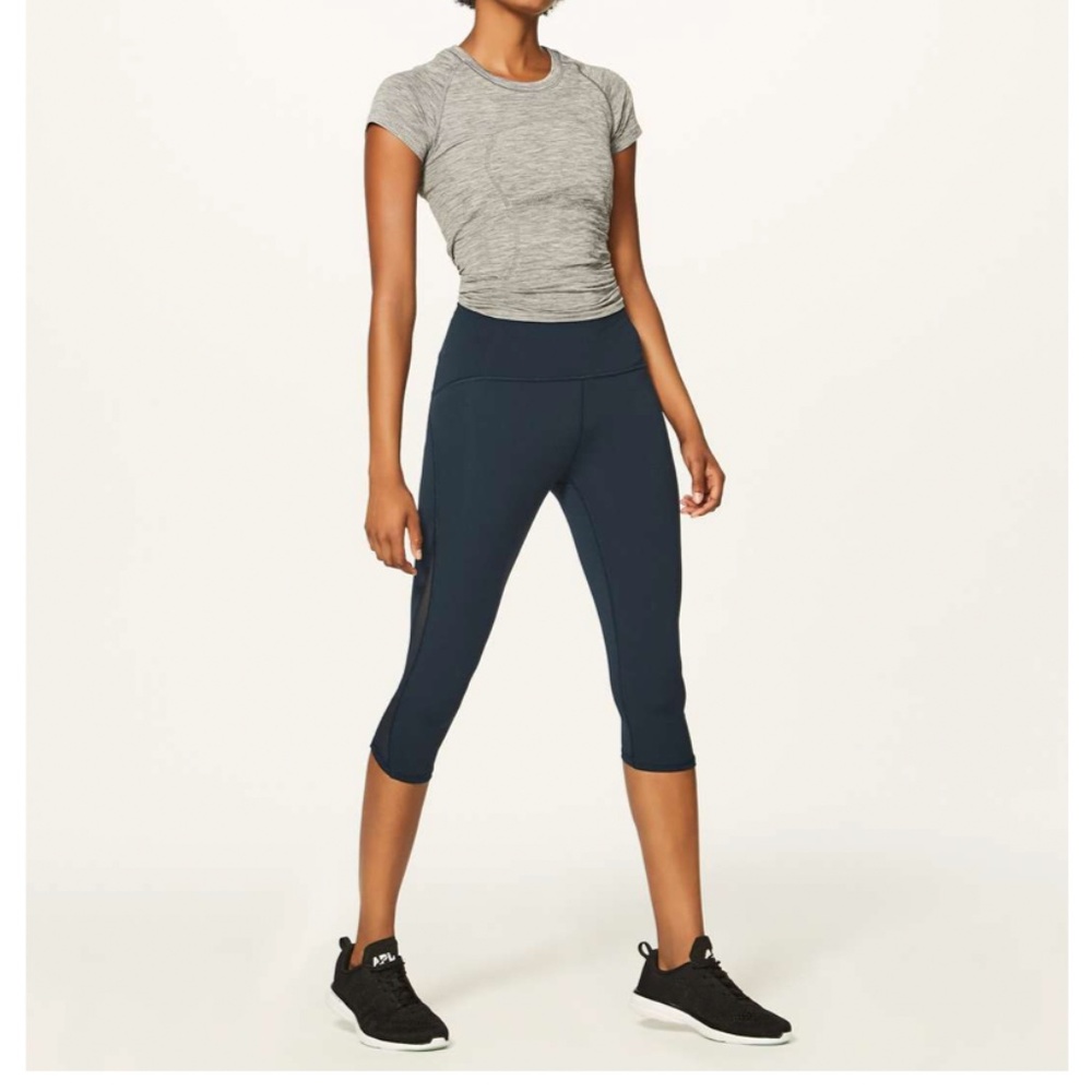 Lululemon Train Times Crop 17" Legging Nocturnal Teal